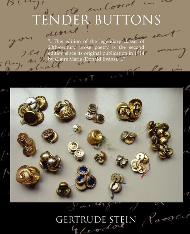 Produktbild: Tender Buttons Objects--Food--Rooms