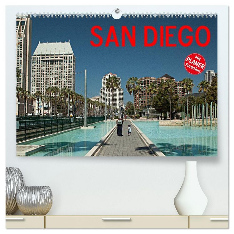 Produktbild: San Diego (hochwertiger Premium Wandkalender 2026 DIN A2 quer), Kunstdruck in Hochglanz