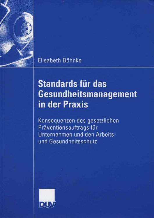 Produktbild: Standards f&uuml;r das Gesundheitsmanagement in der Praxis