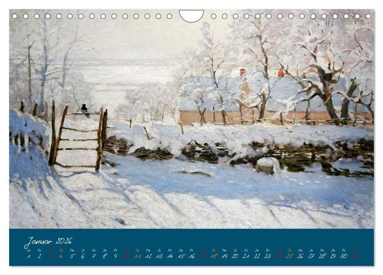 Produktbild: Typisch Monet (Wandkalender 2026 DIN A4 quer), CALVENDO Monatskalender