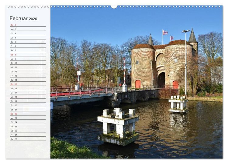 Produktbild: Belgien entdecken - Br&uuml;gge und Leuven (hochwertiger Premium Wandkalender 2026 DIN A2 quer), Kunstdruck in Hochglanz