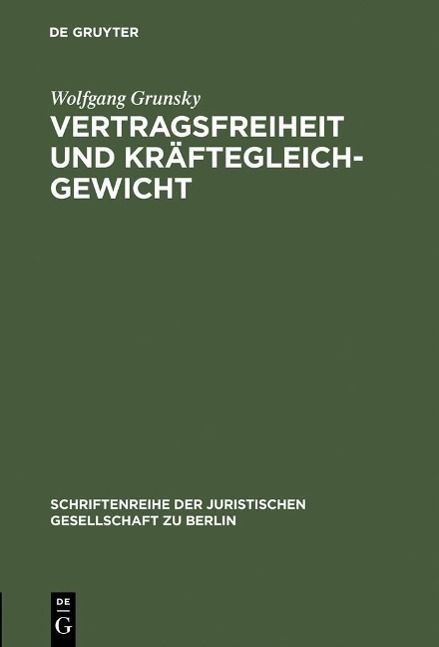 Produktbild: Vertragsfreiheit und Kr&auml;ftegleichgewicht