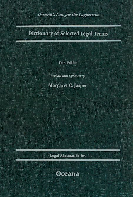 Produktbild: Dictionary of Selected Legal Terms