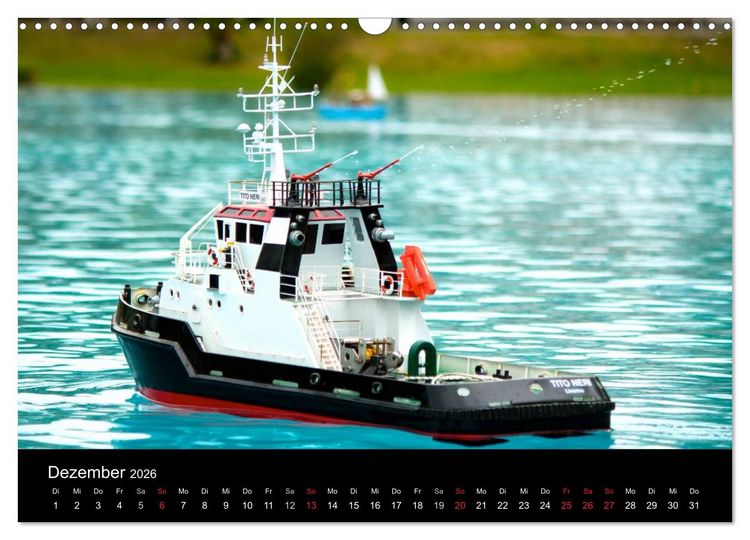 Produktbild: Modellboote in ihrem Element (Wandkalender 2026 DIN A3 quer), CALVENDO Monatskalender