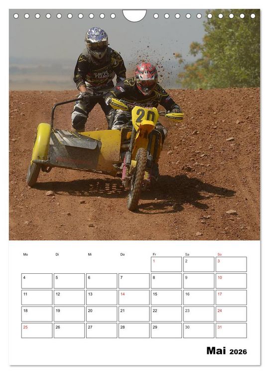 Produktbild: Motocross Terminplaner (Wandkalender 2026 DIN A4 hoch), CALVENDO Monatskalender