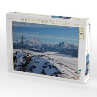 Produktbild: CALVENDO Puzzle Gipfelkreuz in Bergkulisse | 1000 Teile Lege-Gr&ouml;&szlig;e 64x48cm Foto-Puzzle f&uuml;r gl&uuml;ckliche Stunden