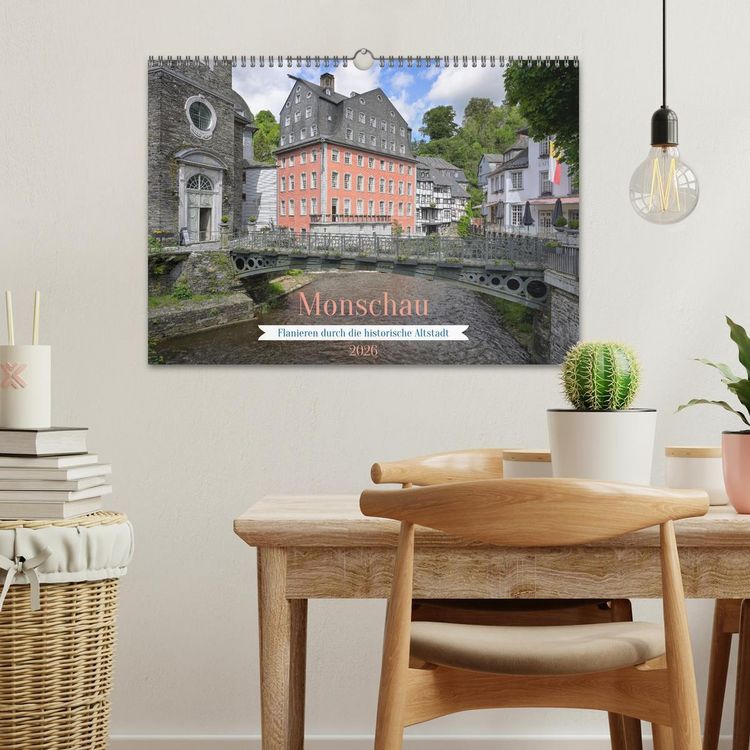 Produktbild: Monschau - Flanieren durch die historische Altstadt (Wandkalender 2026 DIN A3 quer), CALVENDO Monatskalender