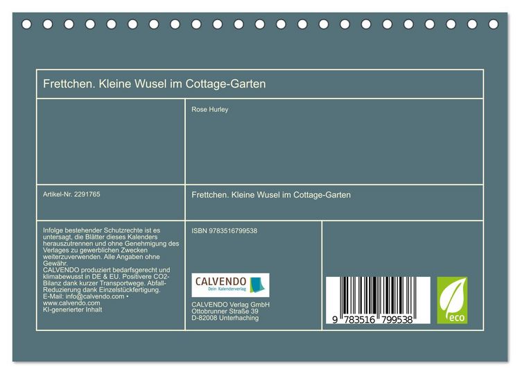 Produktbild: Frettchen. Kleine Wusel im Cottage-Garten (Tischkalender 2027 DIN A5 quer), CALVENDO Monatskalender
