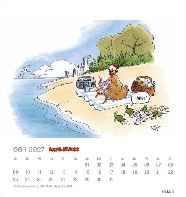 Produktbild: Local Heroes Postkartenkalender 2027 - Vom Leben hinter&acute;m Deich
