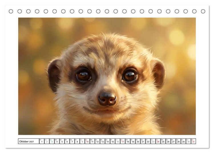 Produktbild: Erdm&auml;nnchen - Ein Tag vor dem Bau (Tischkalender 2027 DIN A5 quer), CALVENDO Monatskalender