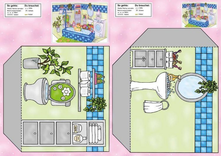 Produktbild: Das Ausschneide-Bastelbuch Mein Puppenhaus
