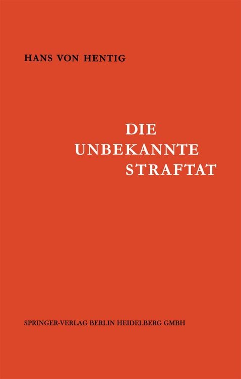 Produktbild: Die Unbekannte Straftat