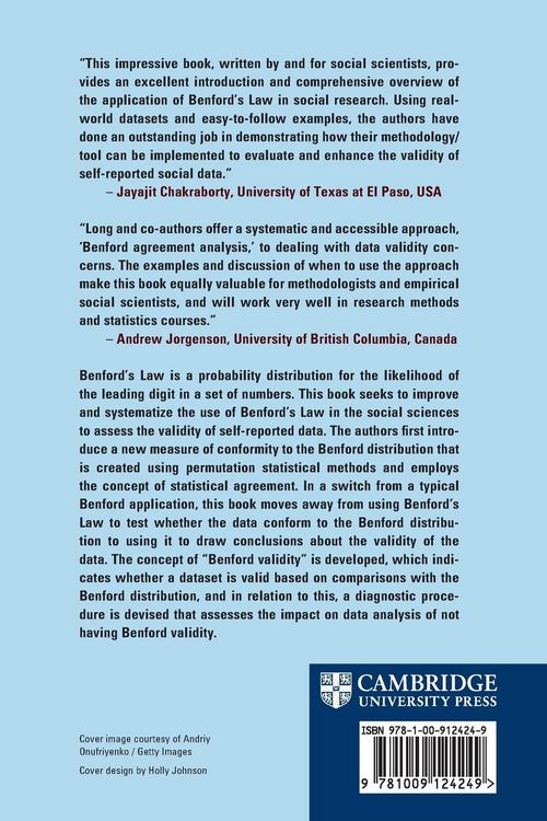 Produktbild: Applying Benford's Law for Assessing the Validity of Social Science Data