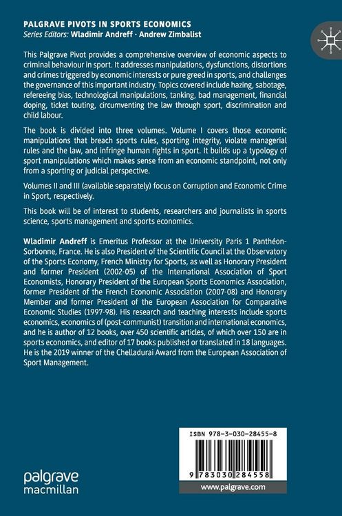 Produktbild: An Economic Roadmap to the Dark Side of Sport