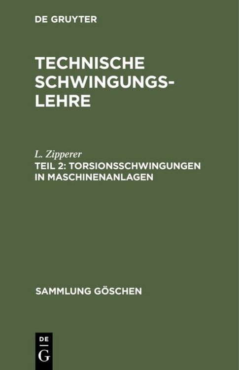Produktbild: Torsionsschwingungen in Maschinenanlagen