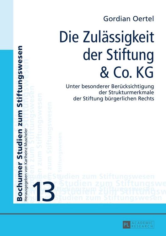 Produktbild: Die Zul&auml;ssigkeit der Stiftung & Co. KG