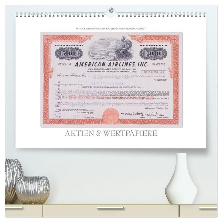 Produktbild: Aktien & Wertpapiere (hochwertiger Premium Wandkalender 2026 DIN A2 quer), Kunstdruck in Hochglanz