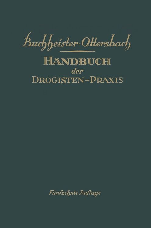 Produktbild: Handbuch der Drogisten-Praxis