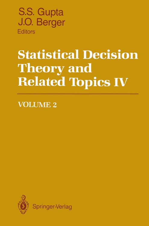 Produktbild: Statistical Decision Theory and Related Topics IV