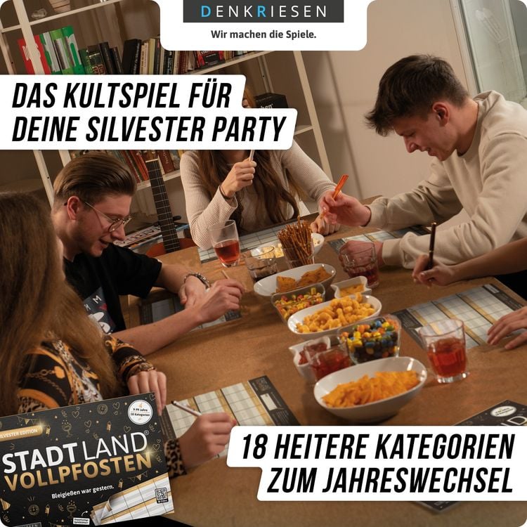 Produktbild: DENKRIESEN - STADT LAND VOLLPFOSTEN&reg; - SILVESTER EDITION - "Bleigie&szlig;en war gestern."
