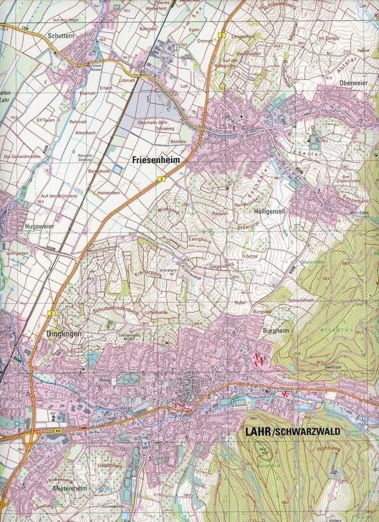 Produktbild: Lahr/Schwarzwald Ost 1 : 25 000