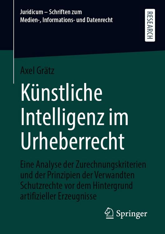Produktbild: K&uuml;nstliche Intelligenz im Urheberrecht