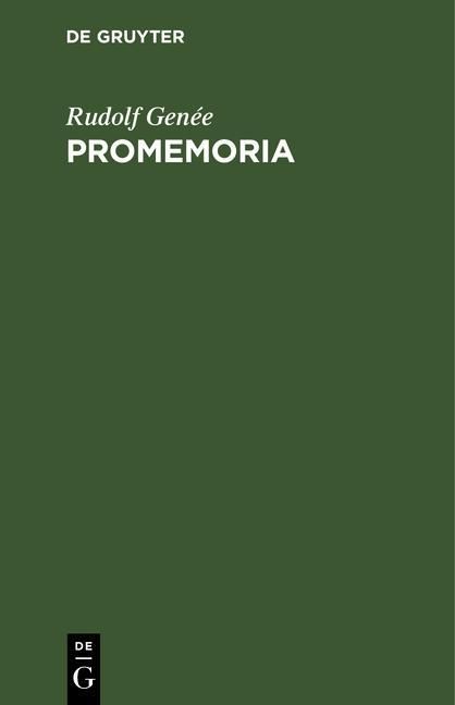 Produktbild: Promemoria
