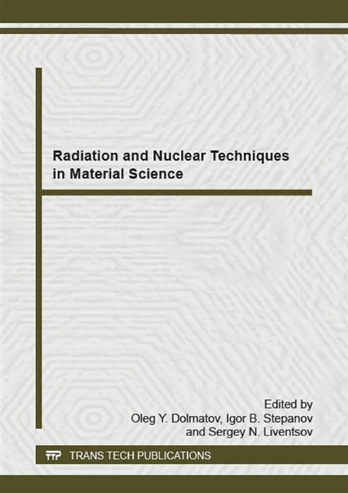 Produktbild: Radiation and Nuclear Techniques in Material Science