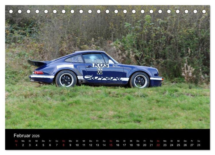 Produktbild: Bergrennen und Rallye im Porsche (Tischkalender 2026 DIN A5 quer), CALVENDO Monatskalender