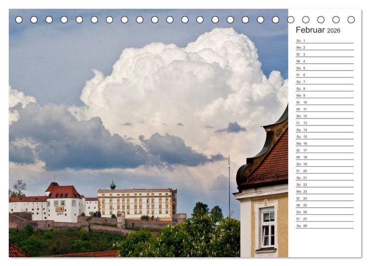 Produktbild: Pittoreskes Passau (Tischkalender 2026 DIN A5 quer), CALVENDO Monatskalender
