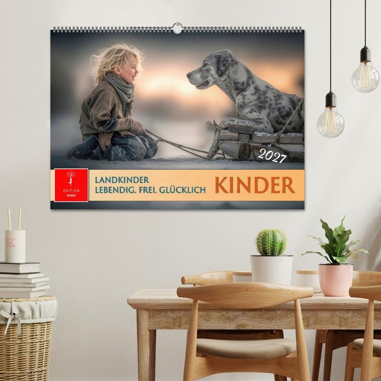 Produktbild: Kinder. Landkinder - Lebendig. Frei. Gl&uuml;cklich. (Wandkalender 2027 DIN A2 quer), CALVENDO Monatskalender