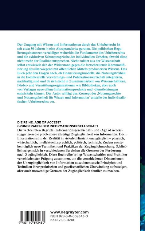 Produktbild: Die Transformation der Informationsm&auml;rkte in Richtung Nutzungsfreiheit