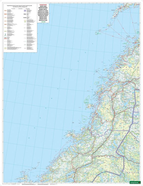 Produktbild: Freytag & berndt Stra&szlig;enkarte Norwegen Nord, Troms&oslash; - Bod&oslash; -