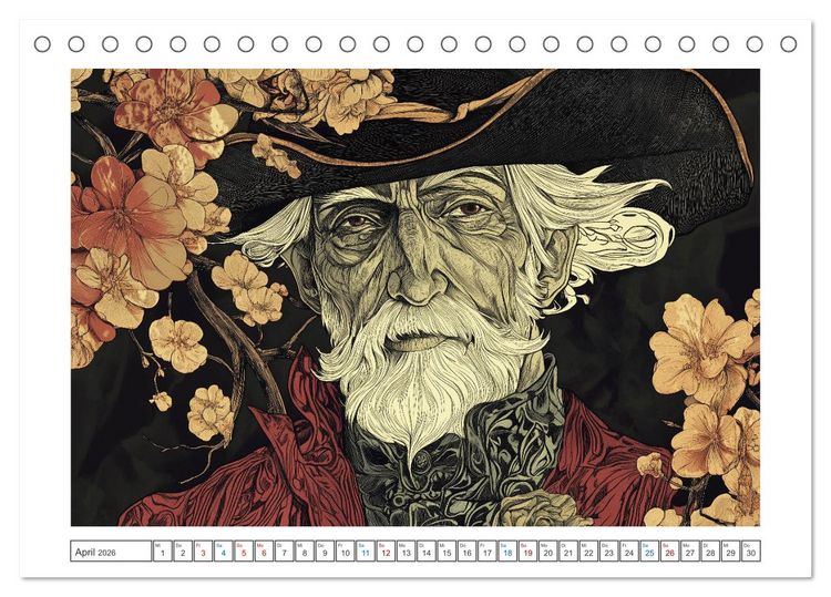 Produktbild: Im Stil des Art Nouveau (Tischkalender 2026 DIN A5 quer), CALVENDO Monatskalender