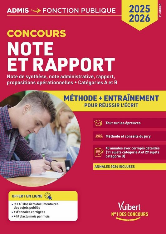 Produktbild: Note et Rapport: Methode et Entrainement Intensif: 40 Annales