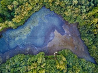 Produktbild: CALVENDO Puzzle neunziggrad I photoart: die erde von oben | 1000 Teile Lege-Gr&ouml;&szlig;e 64x48cm Foto-Puzzle f&uuml;r gl&uuml;ckliche Stunden