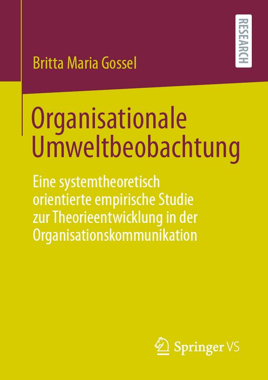 Produktbild: Organisationale Umweltbeobachtung