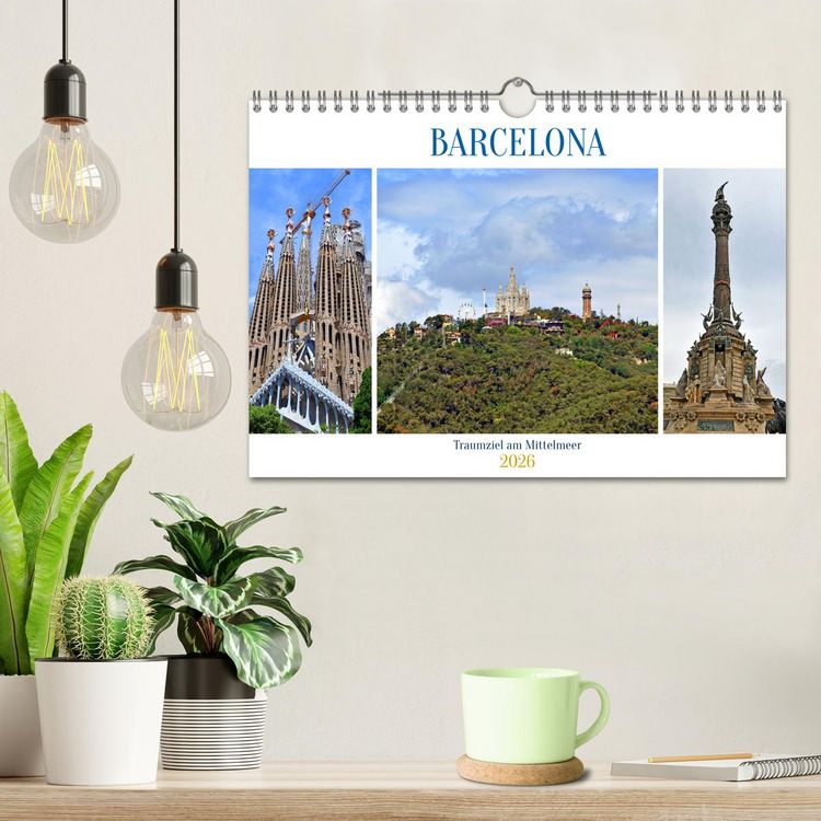 Produktbild: BARCELONA, Traumziel am Mittelmeer (Wandkalender 2026 DIN A4 quer), CALVENDO Monatskalender