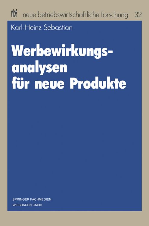 Produktbild: Werbewirkungsanalysen f&uuml;r neue Produkte