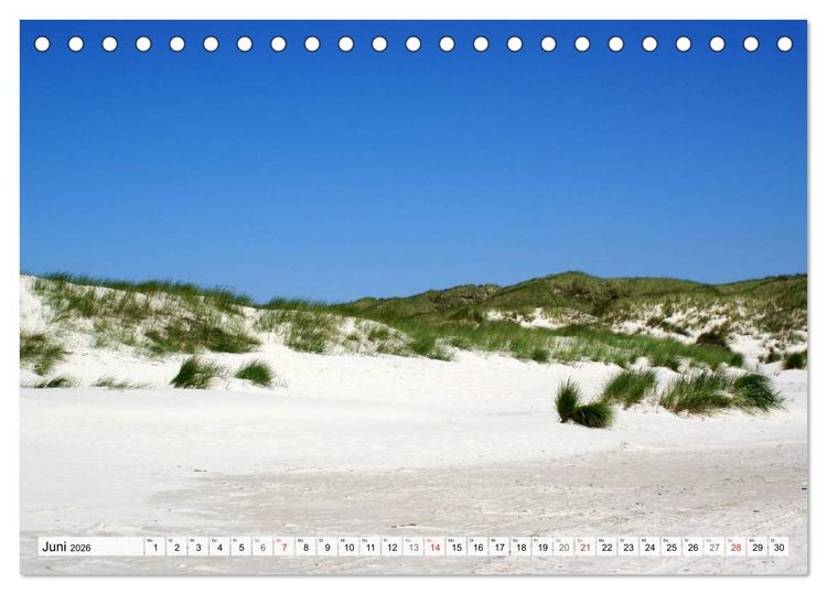 Produktbild: Amrum &ndash; Trauminsel in der Nordsee (Tischkalender 2026 DIN A5 quer), CALVENDO Monatskalender