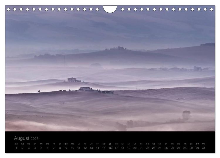 Produktbild: &ndash; Magie des Lichtes &ndash; TOSKANA (Wandkalender 2026 DIN A4 quer), CALVENDO Monatskalender