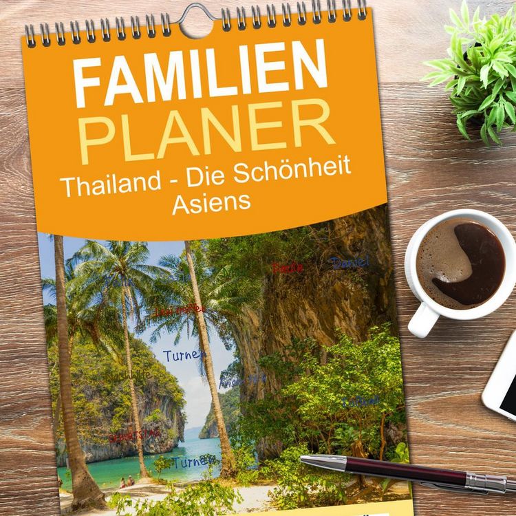 Produktbild: Familienplaner 2026 - Thailand - Die Sch&ouml;nheit Asiens mit 5 Spalten (Wandkalender, 21 x 45 cm) CALVENDO