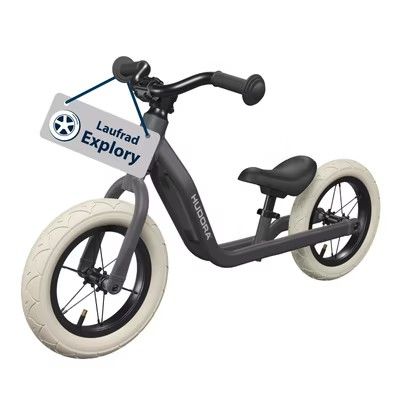 Produktbild: HUDORA 10937 - Laufrad Explory 12 cyan midnight, f&uuml;r Kinder von 90-110 cm, Sitzh&ouml;he: 27-37,5 cm