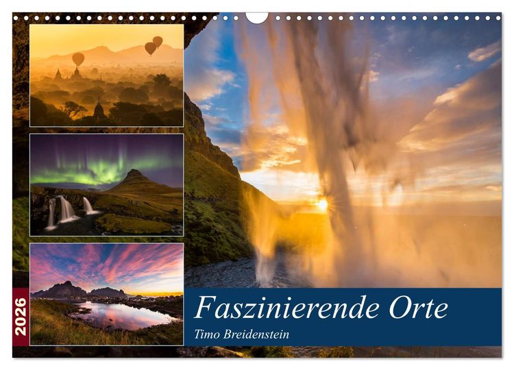 Produktbild: Faszinierende Orte (Wandkalender 2026 DIN A3 quer), CALVENDO Monatskalender