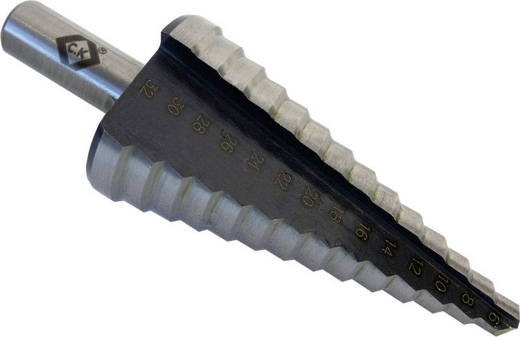 Produktbild: C.K T3011 HSS Stufenbohrer Gesamtl&auml;nge 91mm 3-Fl&auml;chenschaft 1St.
