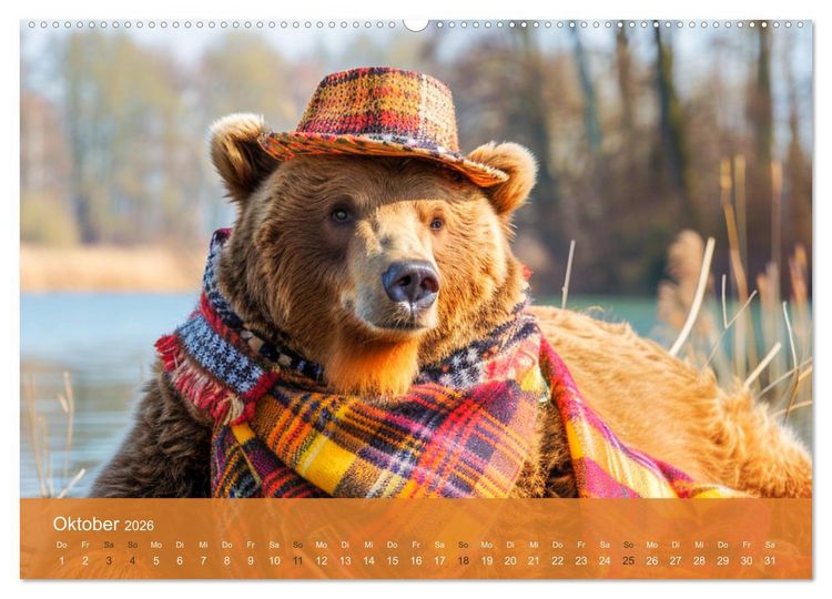 Produktbild: B&auml;rige Noblesse im modischen Portrait. Eleganz und Klasse (hochwertiger Premium Wandkalender 2026 DIN A2 quer), Kunstdruck in Hochglanz