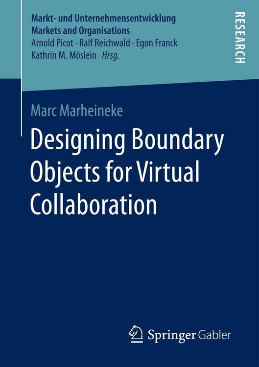 Produktbild: Designing Boundary Objects for Virtual Collaboration
