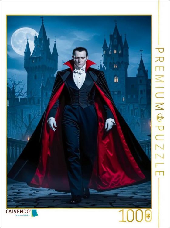 Produktbild: CALVENDO Puzzle Dracula, der adlige Vampir | 1000 Teile Lege-Gr&ouml;&szlig;e 64x48cm Foto-Puzzle f&uuml;r gl&uuml;ckliche Stunden