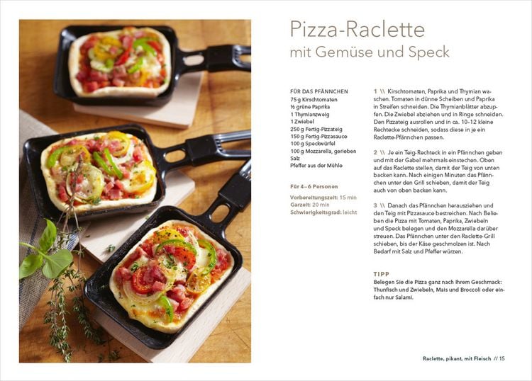 Produktbild: Die besten Rezepte Raclette. Mit Grill & hei&szlig;em Stein