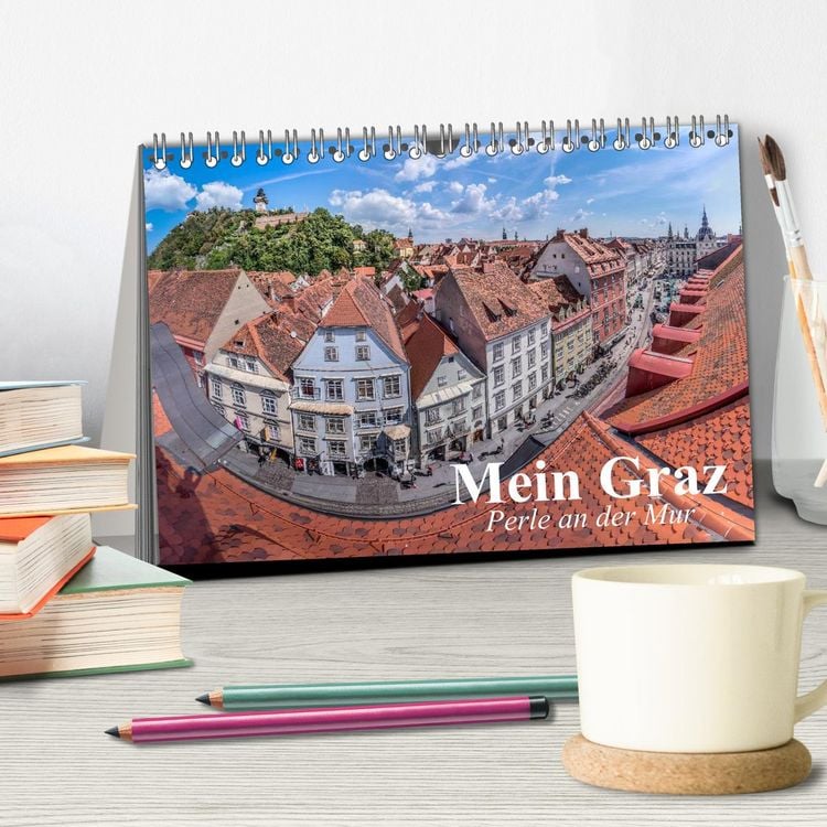 Produktbild: Mein Graz. Perle an der Mur (Tischkalender 2026 DIN A5 quer), CALVENDO Monatskalender